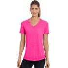 Women's Champion Sugar Wash Boyfriend Tee, Size: Large, Med Pink