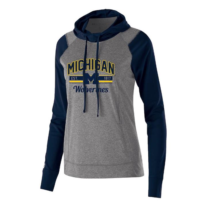 Women's Michigan Wolverines Echo Hoodie, Size: Medium, Dark Blue