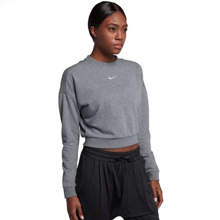 Women's Nike Dry Back Cutout Training Top, Size: Small, Grey