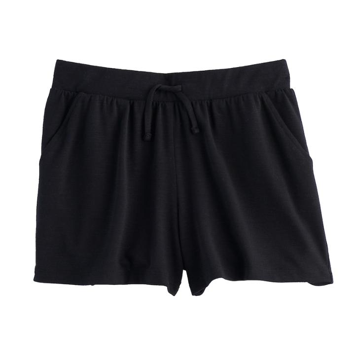 Girls 7-16 So&reg; Gathered Front Shorts, Size: 7, Black