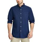 Big & Tall Chaps Regular-fit Stretch Easy-care Button-down Shirt, Men's, Size: 4xb, Blue (navy)