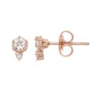 Lc Lauren Conrad 10k Rose Gold Morganite & Diamond Accent Stud Earrings, Women's, Pink