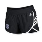 Women's Adidas New York City Fc Logo Driven Shorts, Size: Medium, Black