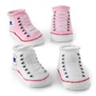 Baby Converse 2-pack Chuck Socks, Infant Unisex, Size: 0-6 Months, Pink