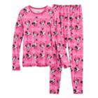 Disney's Minnie Mouse Girls 4-8 Baselayer Set By Cuddl Duds, Size: 4-5, Light Pink