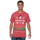 Men's Bob Ross Christmas Trees Tee, Size: Xl, Red Other