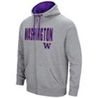 Men's Campus Heritage Washington Huskies Full-zip Hoodie, Size: Xl, Silver