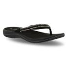 Easy Street Token Women's Flip-flops, Size: 6.5 Wide, Black