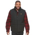 Men's Coleman Sherpa-lined Microfiber Quilted Vest, Size: Large, Black