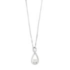 Forever Classic 14k White Gold 1/2 Carat T.w. Lab-created Moissanite Infinity Pendant, Women's, Size: 18