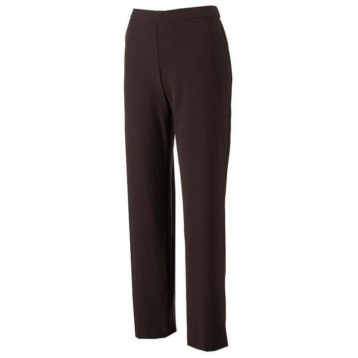 Women's Briggs Pull-on Pants, Size: 6 Avg/reg, Med Brown