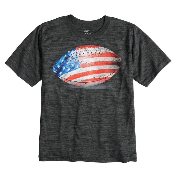 Boys 8-20 Tek Gear&reg; Football Tee, Size: Medium, Oxford