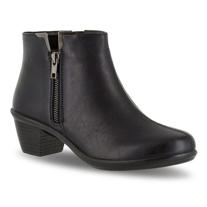 Easy Street Clear Women's Ankle Boots, Size: 10 N, Black