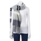Women's Sonoma Goods For Life&trade; Striped Boucle Oblong Scarf, Grey