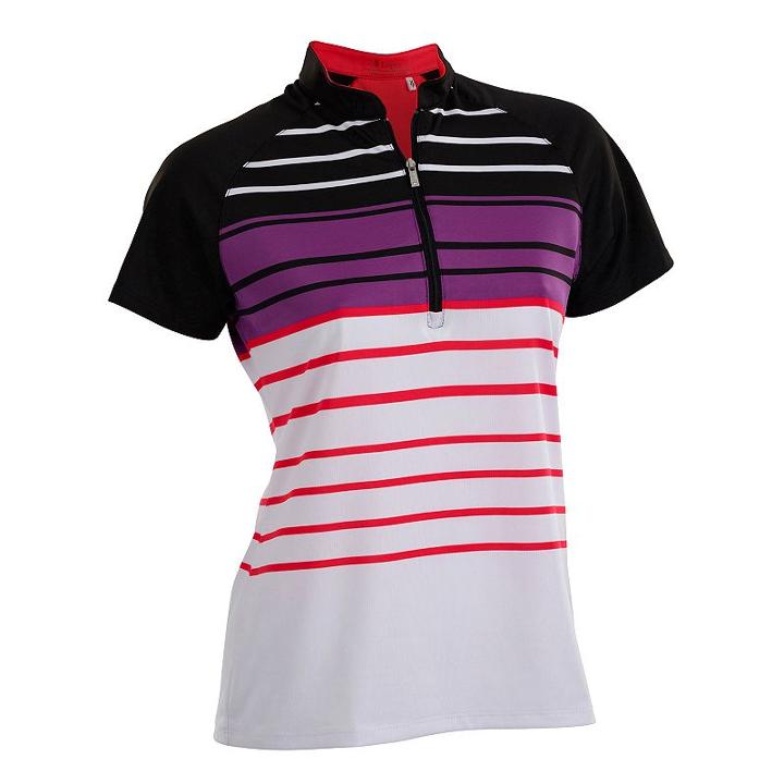 Plus Size Nancy Lopez Point Short Sleeve Golf Polo, Women's, Size: 3xl, Black