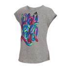 Girls 7-16 Adidas Short Sleeve Heart & Hustle Tee, Size: Large, Grey