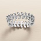 Lc Lauren Conrad Runway Collection Cubic Zirconia Branch Ring, Women's, Size: 7, Silver