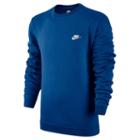 Men's Nike Club Crew Fleece, Size: Large, Brt Blue