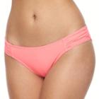 Mix And Match Shirred Hipster Bikini Bottoms, Size: Medium, Pink Other