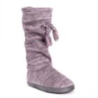 Women's Muk Luks Gloria Knit Tall Boot Slippers, Size: Large, Purple