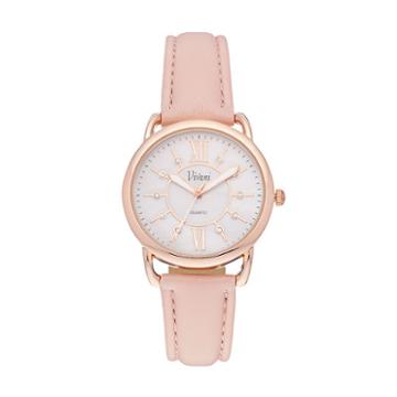 Vivani Women's Crystal Watch, Pink