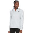 Women's Nike Therma Training Zip Up Hoodie, Size: Large, Silver