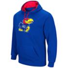 Men's Campus Heritage Kansas Jayhawks Logo Hoodie, Size: Xl, Dark Blue