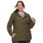Plus Size Columbia Cultus Lake Hooded Anorak Jacket, Women's, Size: 1xl, Green