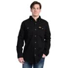 Men's Stanley Twill Button-down Shirt, Size: Xl, Black