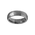 Sti By Spectore Gray Titanium Hammered Wedding Band - Men, Size: 6.50, Multicolor