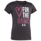 Girls 4-6x Under Armour Love For The Game Graphic Tee, Girl's, Size: 4, Black