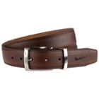 Men's Nike G-flex Stretch Pebbled Leather Belt, Size: 32, Brown