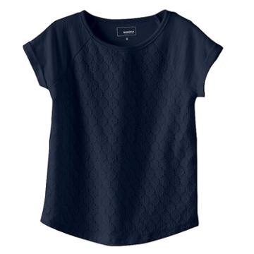 Girls 4-8 Sonoma Goods For Life&trade; Lace Raglan Tee, Girl's, Size: 8, Blue