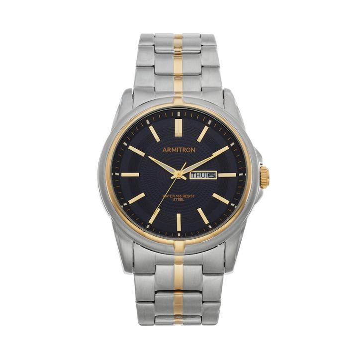 Armitron Men's Two Tone Stainless Steel Watch - 20/5281bktt, Size: Large, Multicolor