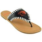 Women's Oregon State Beavers Stitched Flip-flops, Size: 10, Black