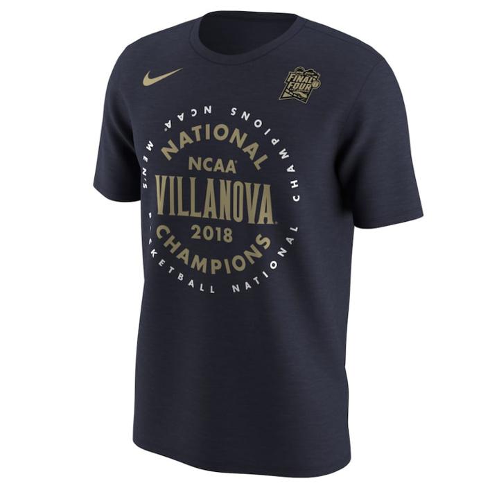 Men's Nike Villanova Wildcats 2018 National Champions Tee, Size: Xl, Blue (navy)