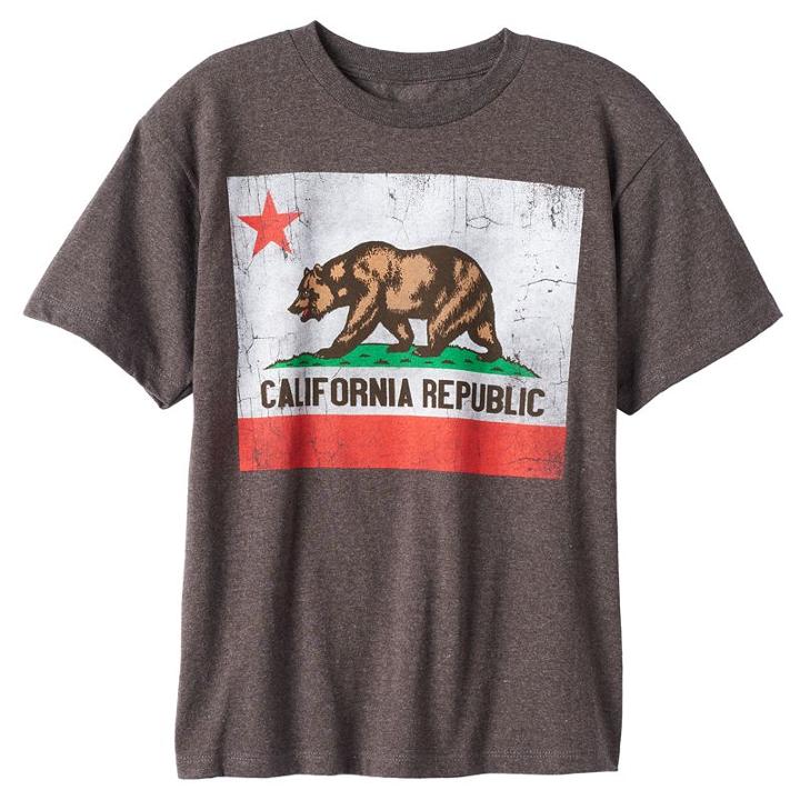 Boys 8-20 California Republic Tee, Boy's, Size: Small, Grey Other