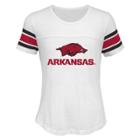 Girls 7-16 Arkansas Razorbacks Team Pride Burnout Tee, Size: L 14, White