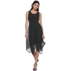 Women's Elle&trade; Polka-dot Fit & Flare Dress, Size: Small, Ovrfl Oth