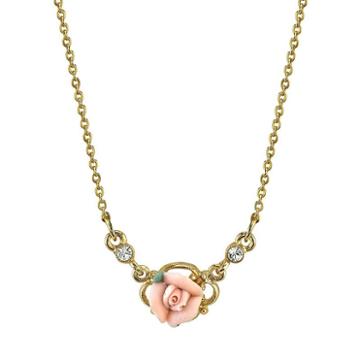Downton Abbey Rose Necklace, Women's, Size: 16