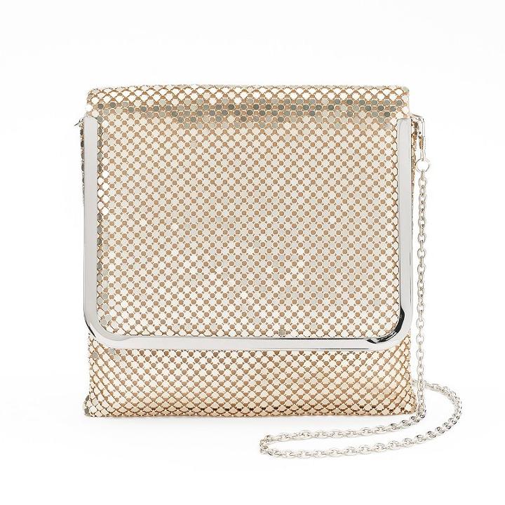 Gunne Sax By Jessica Mcclintock Isabelle Mesh Clutch, Women's, Beige Oth