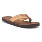 Men's Vintage Stone Classic Thong Flip-flop Sandals, Size: Xl, Brown