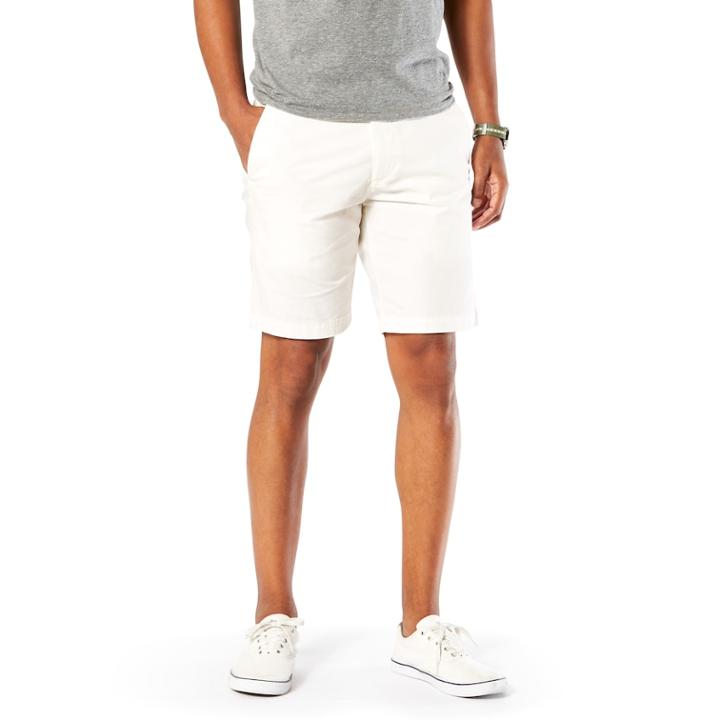 Men's Dockers Stretch Modern D2 Straight-fit Shorts, Size: 36, White