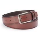 Dockers Tan Drop-edge Leather Belt - Men, Size: 36, Dark Beige