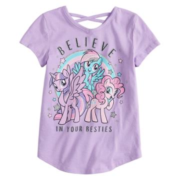 Girls 4-10 Jumping Beans&reg; My Little Pony Believe In Your Besties Glittery Graphic Tee, Size: 6x, Lt Purple