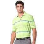 Men's Chaps Classic-fit Striped Performance Golf Polo, Size: Medium, Green