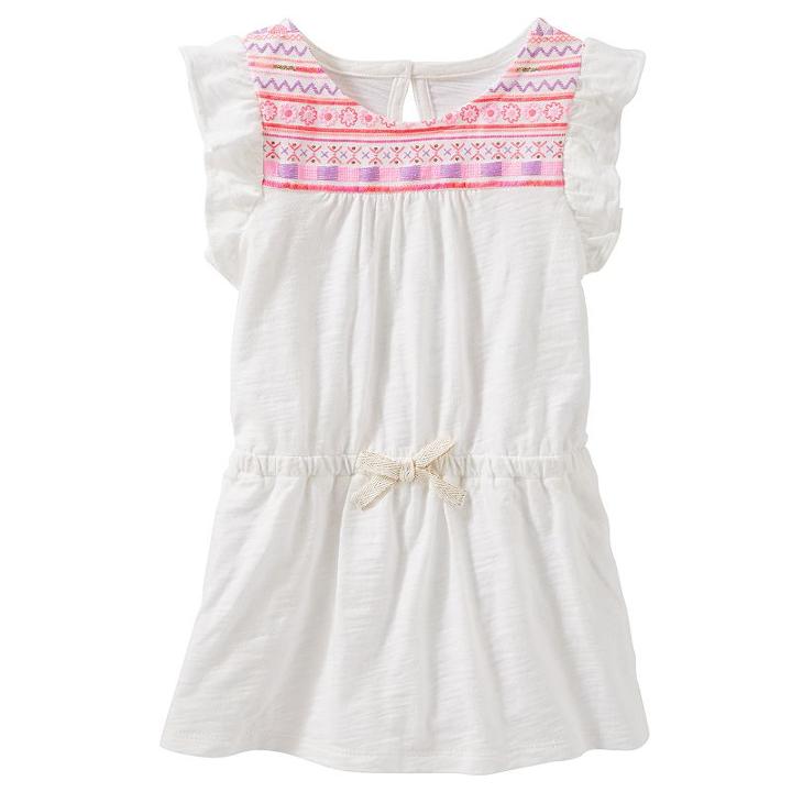 Girls 4-12 Oshkosh B'gosh&reg; Embroidered Tunic, Size: 5, White