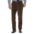 Men's Croft & Barrow&reg; Classic-fit Pleated Corduroy Pants, Size: 33x30, Dark Brown