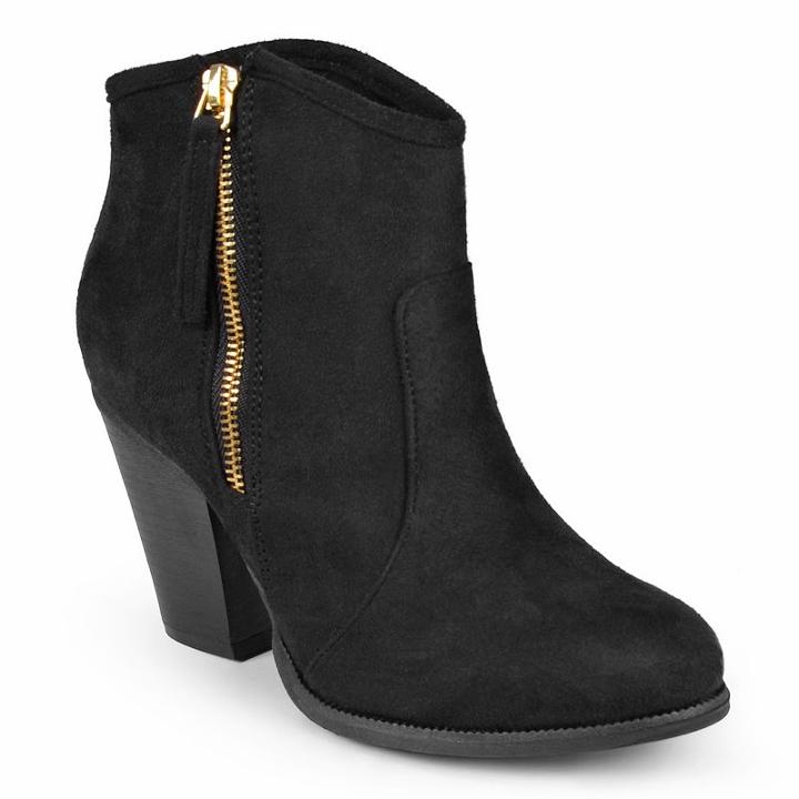Journee Collection Link Women's Ankle Boots, Girl's, Size: 10, Black