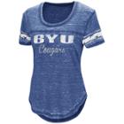 Women's Campus Heritage Byu Cougars Double Stag Tee, Size: Small, Blue (navy)